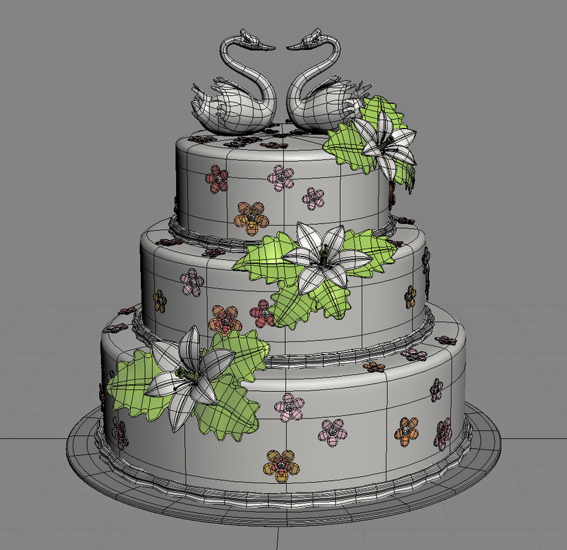 3d model cake