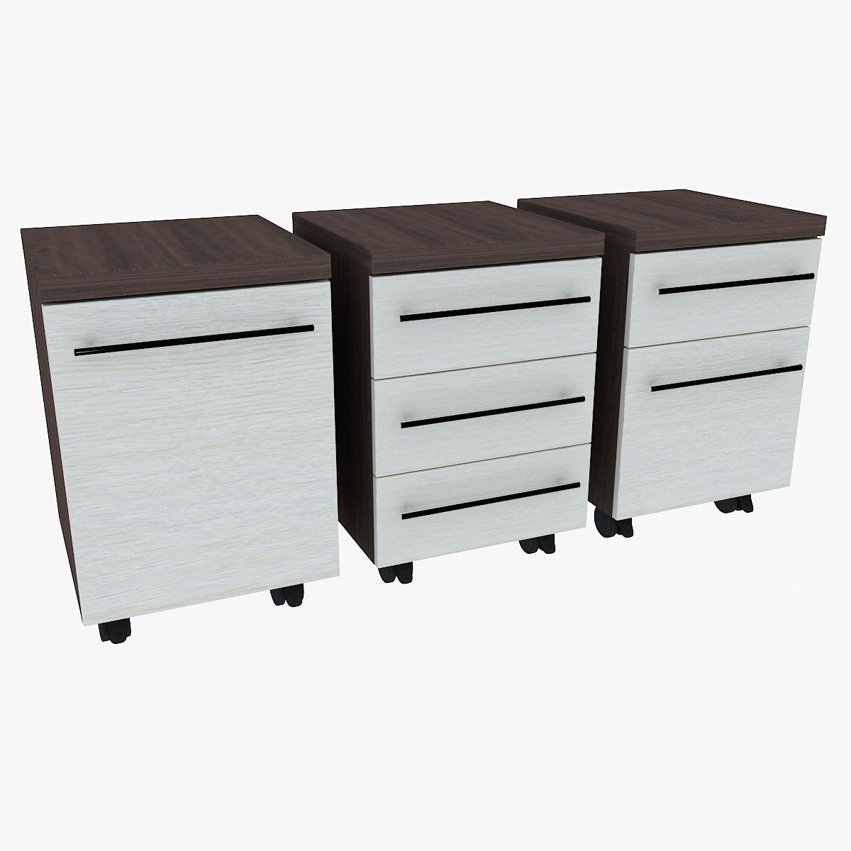 mobile pedestal drawers obj
