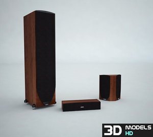3d model speakers pack 1