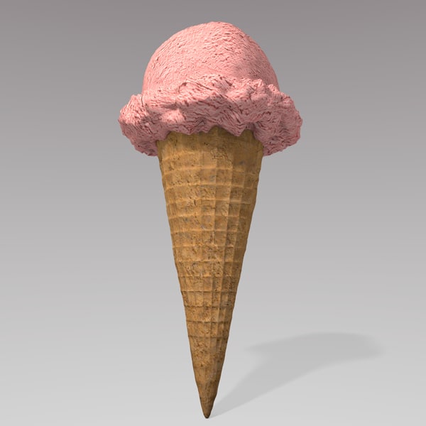 ice cream cone 3d model