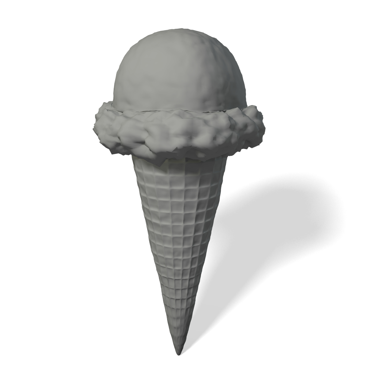 ice cream cone 3d model