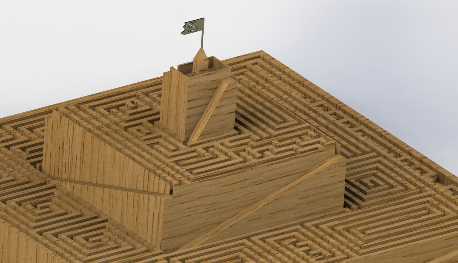 3dsmax pyramid labyrinth