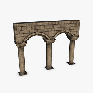 columns arches 3d model
