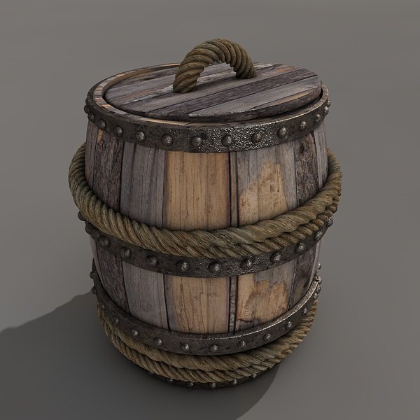 3d model barrel