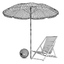 beach chair umbrella 3d model
