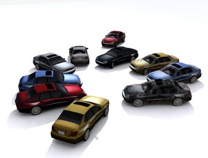 3ds max city cars sports