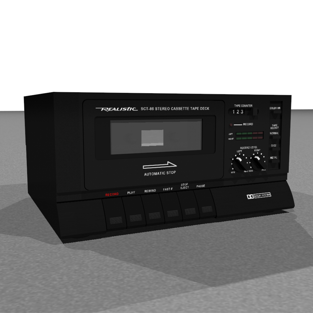 3d model tape deck