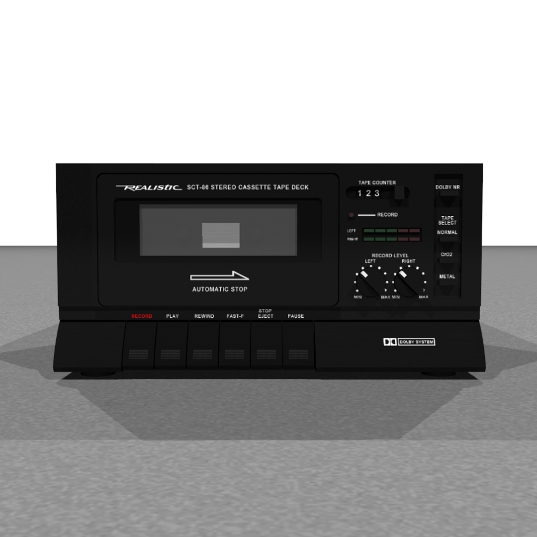 3d model tape deck