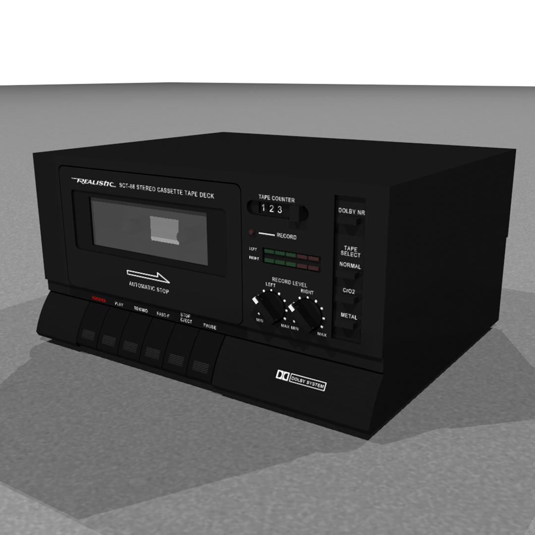 3d model tape deck