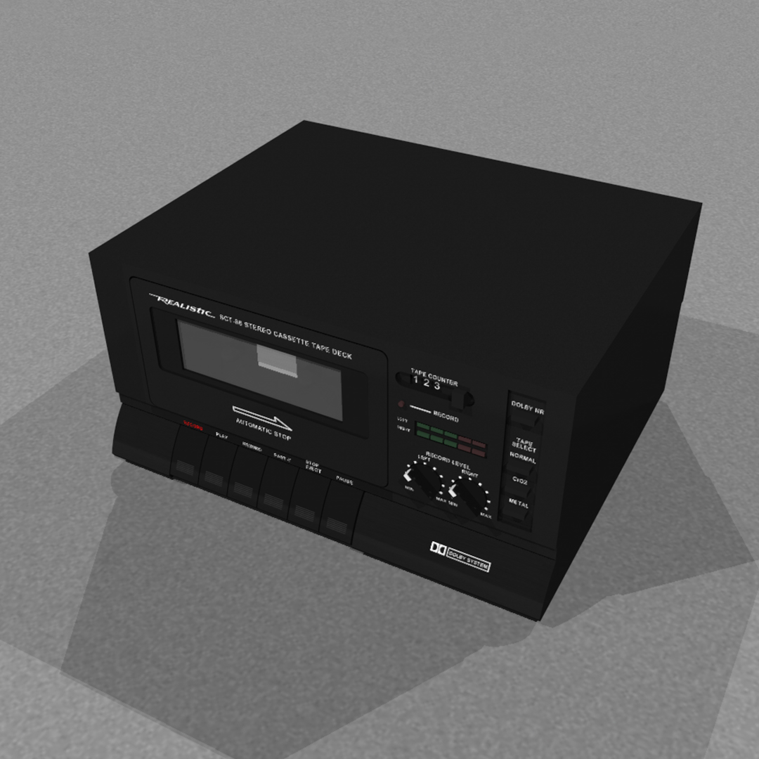 Tape Deck Realistic SCT86 Modelo C4D Modelo 3D TurboSquid 695084