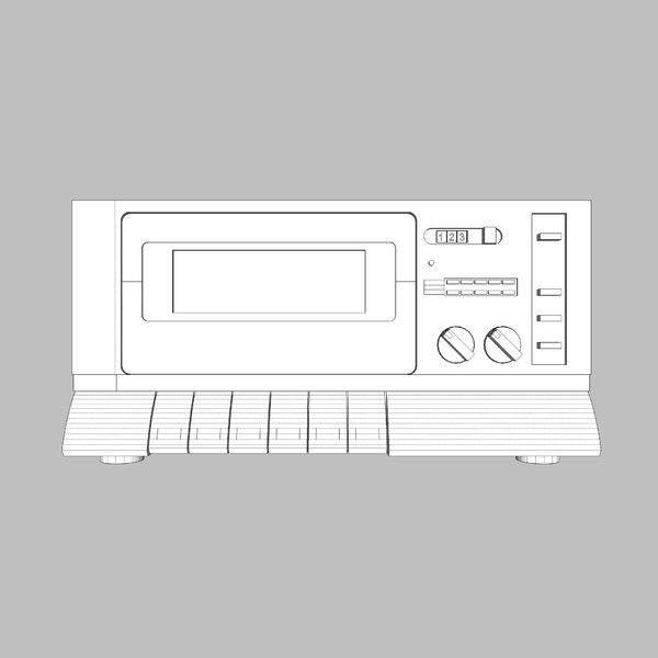 3d model tape deck