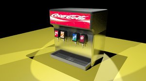soda machine 3d max