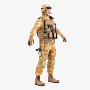 3d sas soldier static model