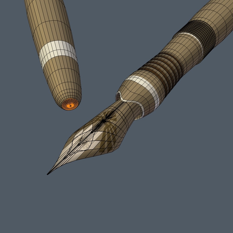 blender fountain pen