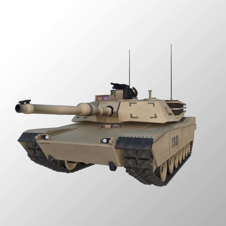 3d m1 abram tank model