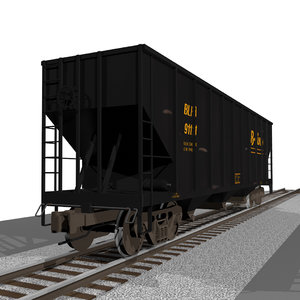 cinema4d train car coal
