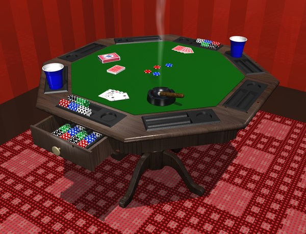 poker table 3d 3ds