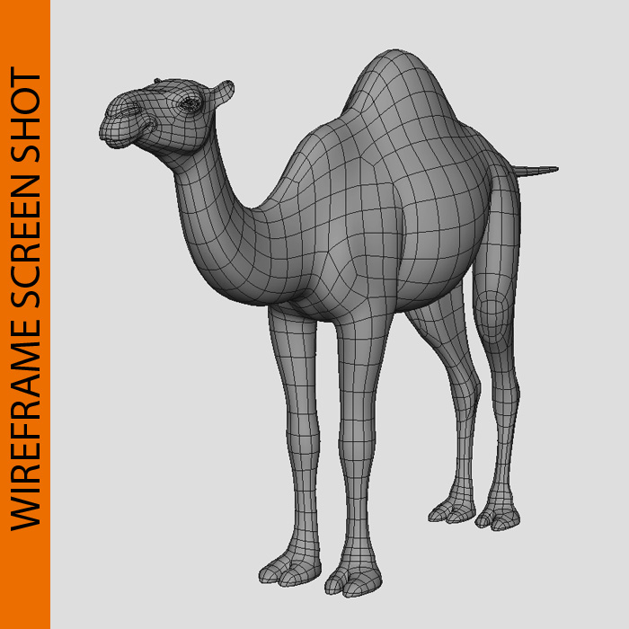 3d camel modeled model