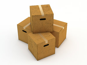 3ds cardboard box