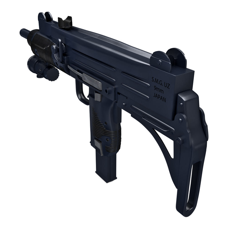 迷你Uzi子机枪V23D模型 TurboSquid 670745