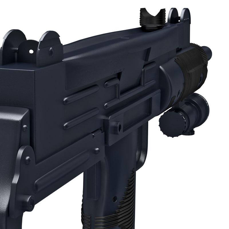 mini uzi sub machine c4d