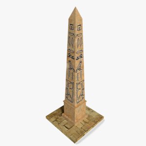 3d model egyptian obelisk