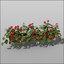 flowers plants balcony 3d model