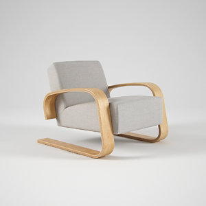 3d model of artek armchair 400
