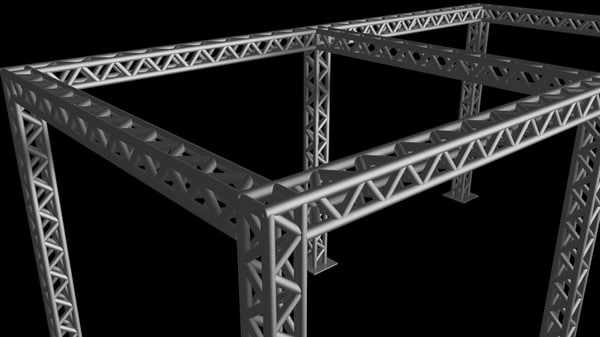 free box truss 3d model
