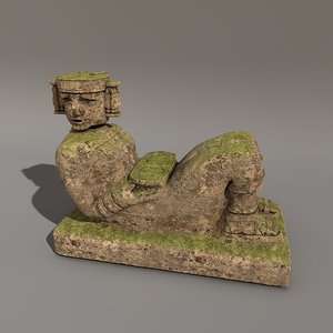 c4d mayan statue