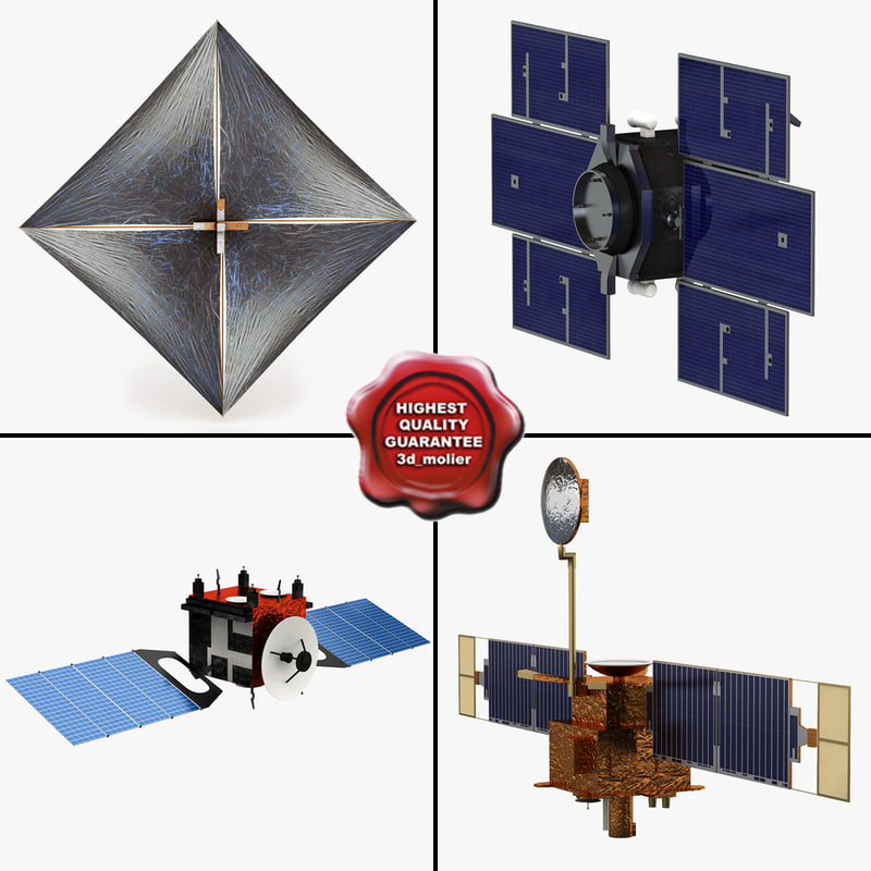 satellites 4 3d model