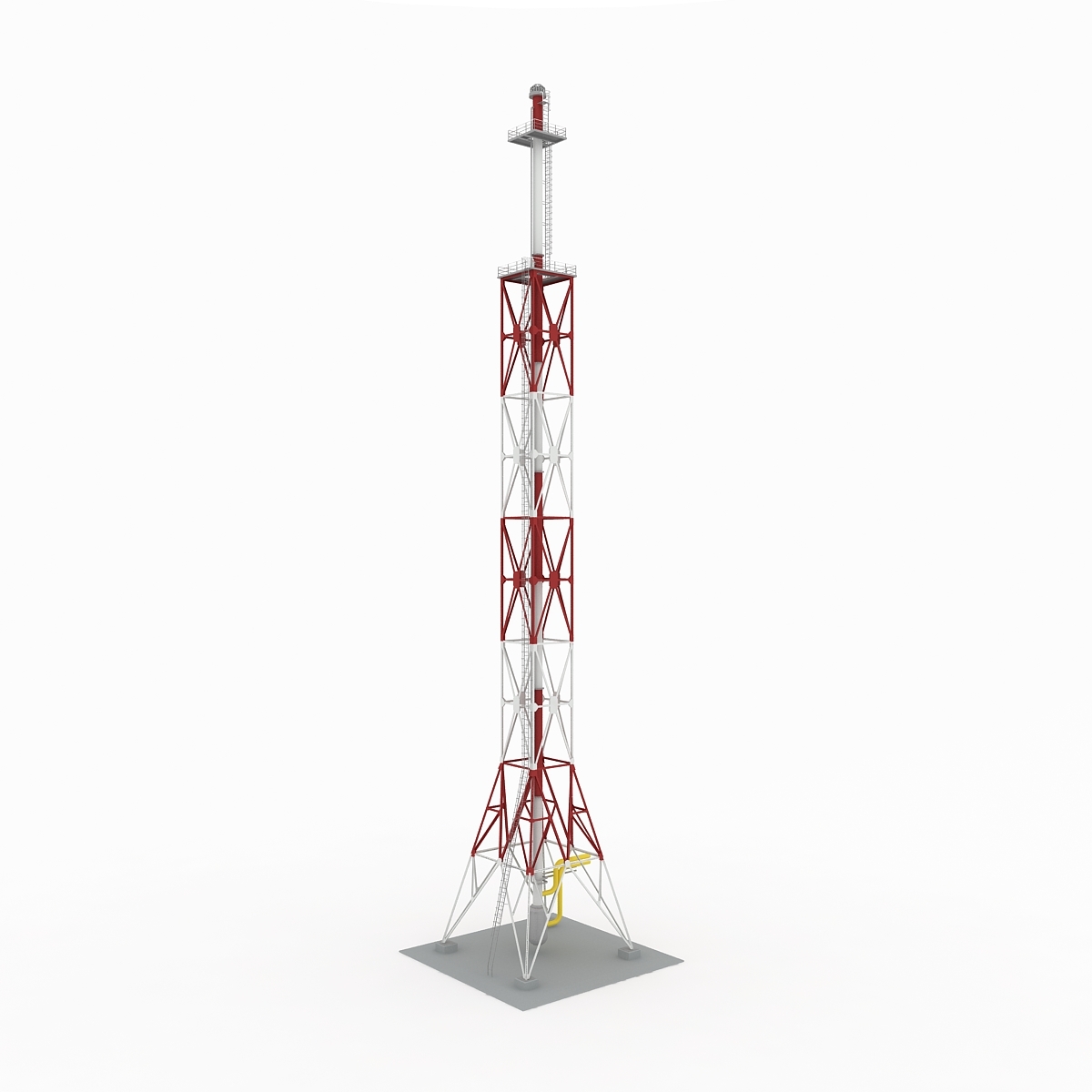 flare stack gas 03 3d 3ds