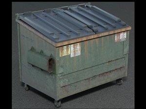 3d model dumpster dump