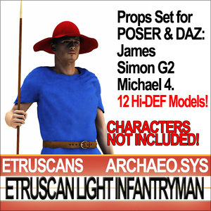 3ds max props set daz etruscan