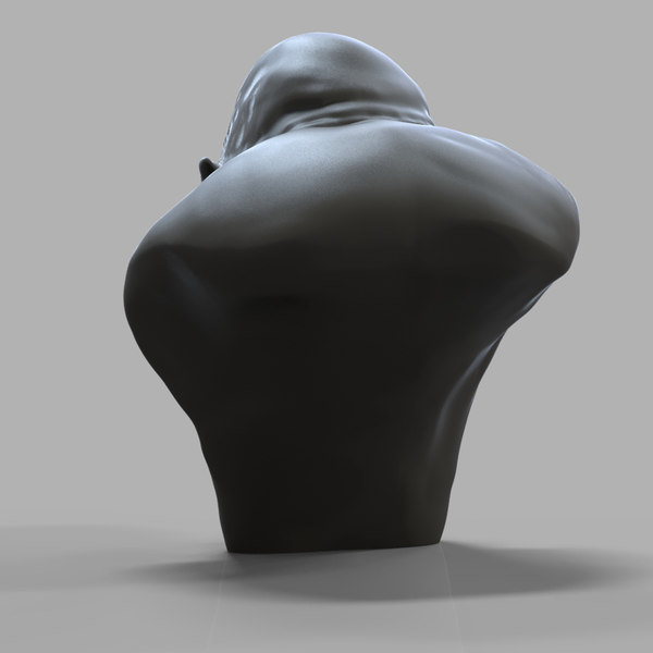 king kong bust sculpture obj free