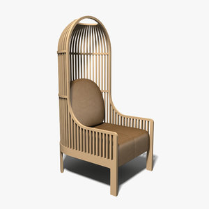chair armchair autoban 3d model