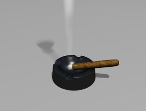 cigar ash tray 3d model