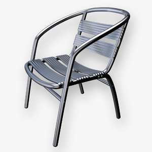 metal chair 3d model