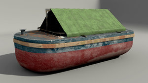 3d old barge model
