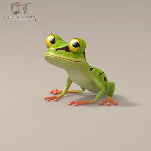 frog character 3d model
