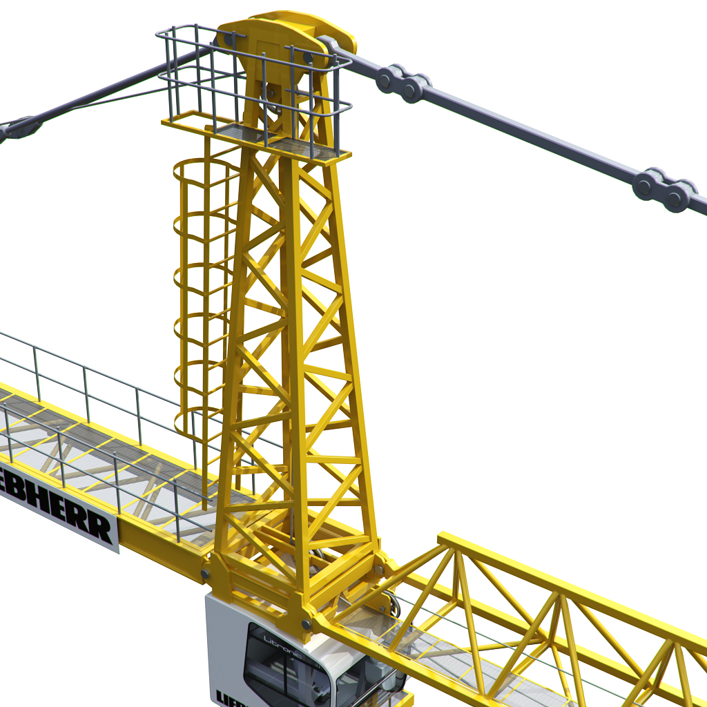 tower crane liebherr 280 3d model