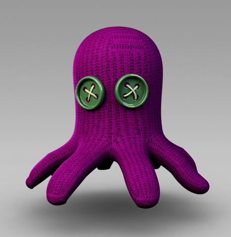 2 face octopus toy