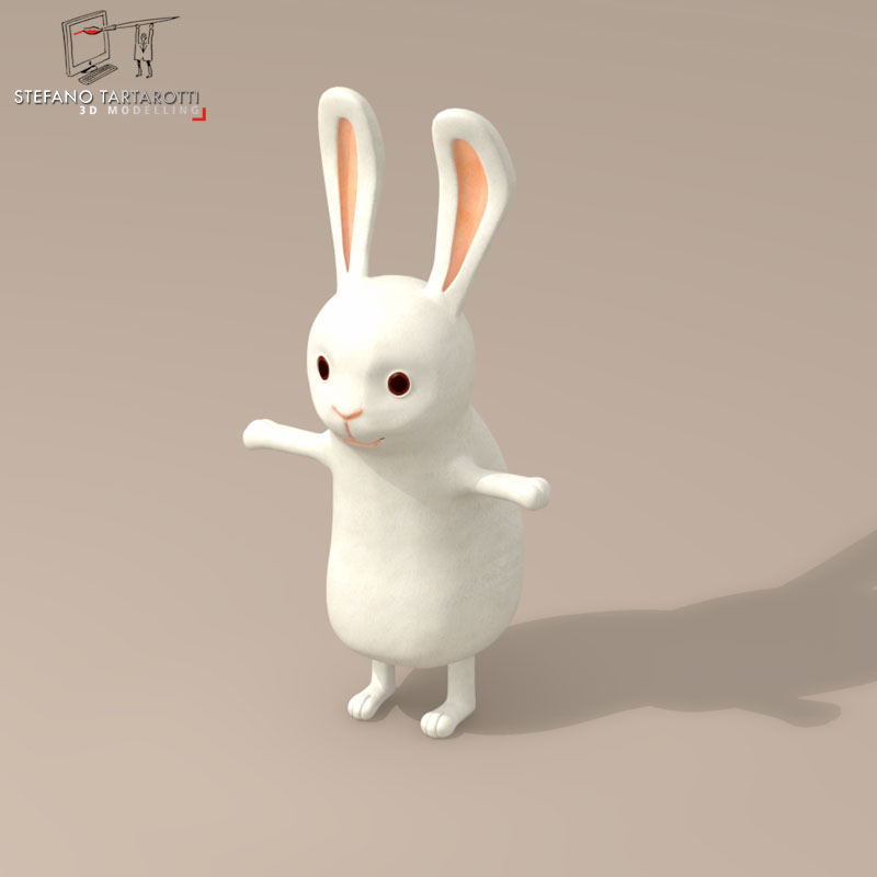 rabbit character 3d 3ds