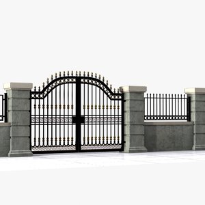 3dsmax wrought iron gate