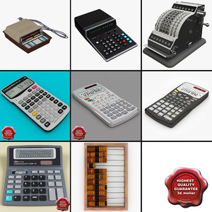 calculators 3 3d obj