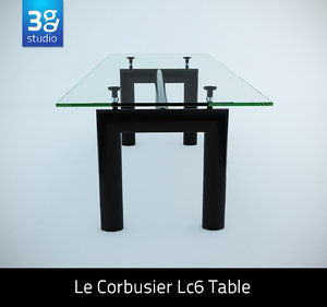 le corbusier lc6 table 3ds