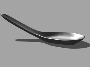 3d tablespoon spoon model