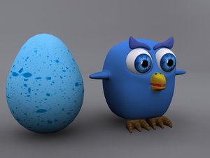 owl egg 3d 3ds
