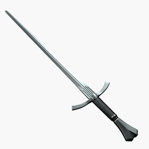 3d sword historical blade model