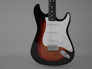 3d instrument guitar model